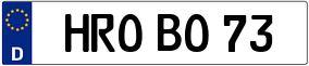 Trailer License Plate